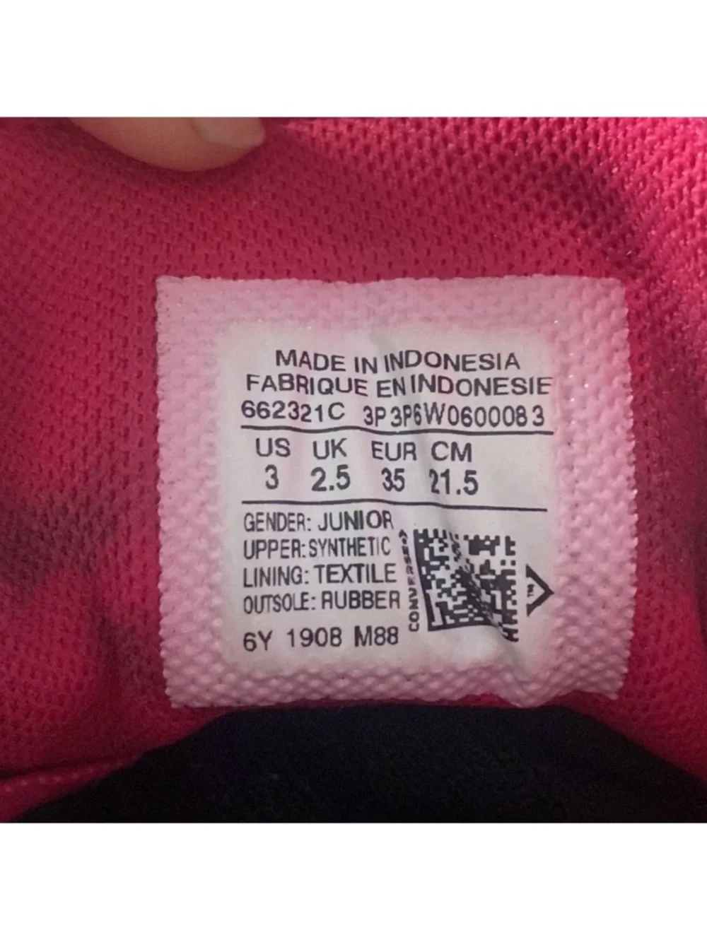 Converse Kids Low-Top Sneakers in Hot Pink